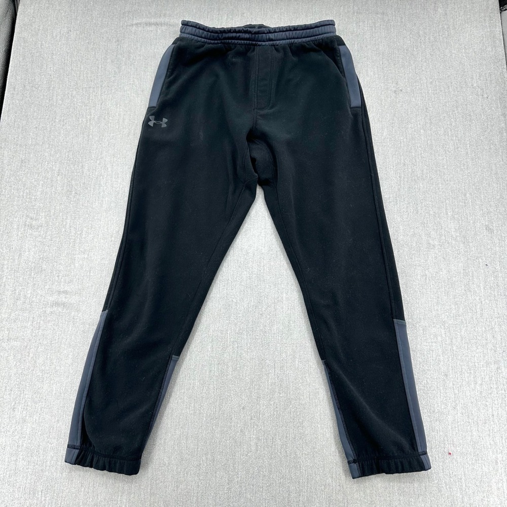 Under Armour Sweatpants Mens large Black ColdGear Infrared Loose Fit Tapered